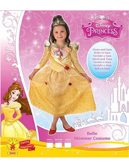Costum Printesa Belle Shimmer 3-6 ani Rubies