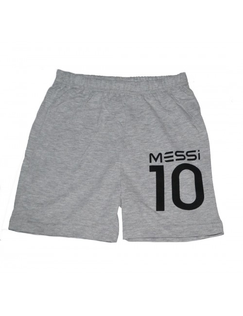 Pijama vara Leo Messi negru/gri  4-8 ani