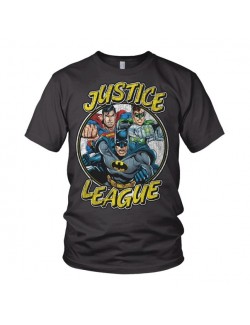 Tricou barbati Justice League S - XXL, gri