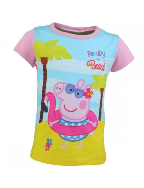 Tricou Peppa Pig 3-6 ani "Ready for the beach"