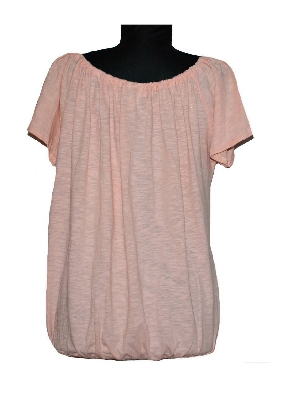 Bluza roz-somon cu dantela pentru femei, S