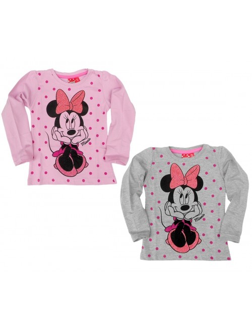 Bluza fete Minnie Mouse 3-8 ani, roz sau gri