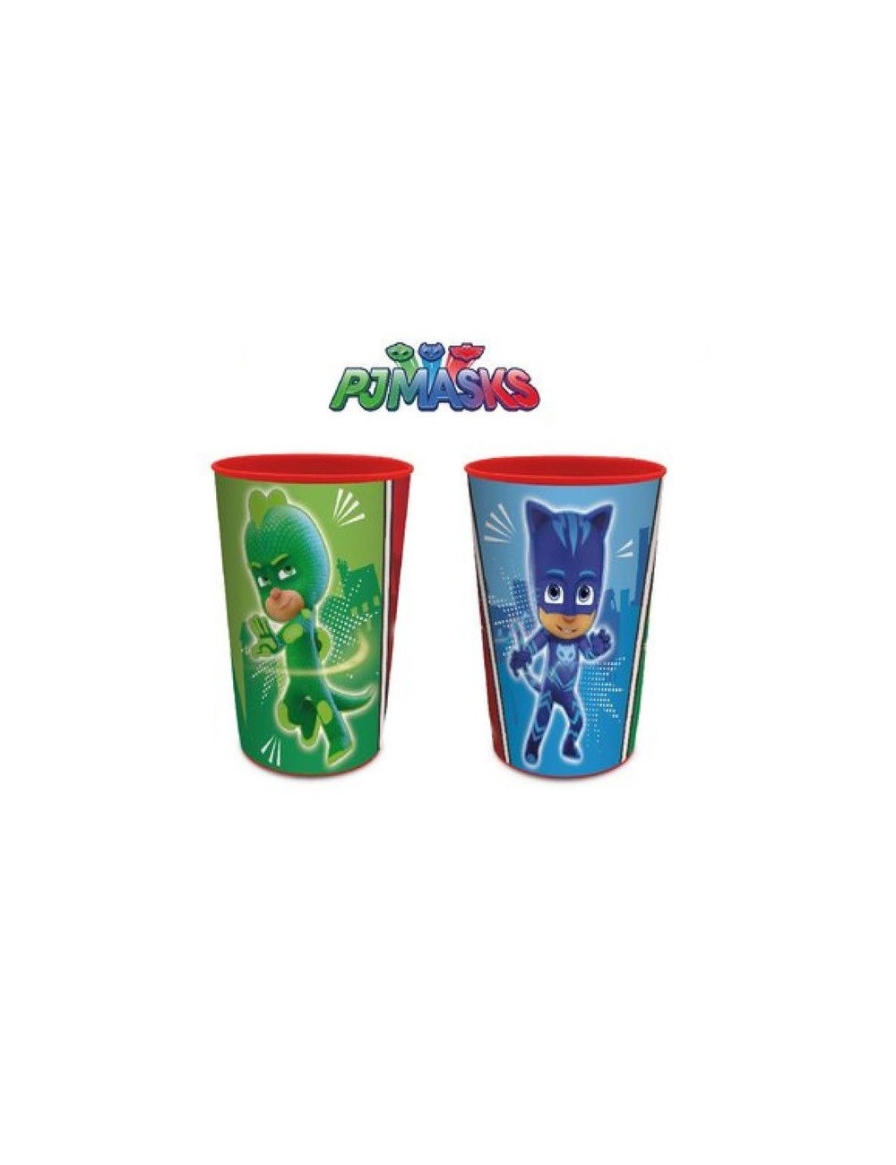 Pahar plastic PJ Masks 280 ml - rosu