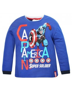 Bluza Captain America Avengers 4 - 10 ani, albastra