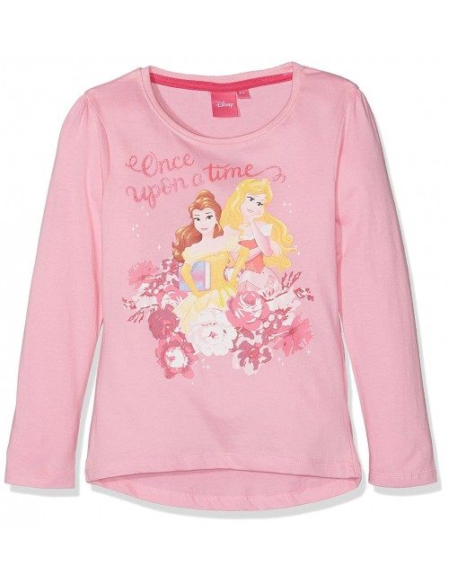 Bluza roz Printesele Disney: Belle si Aurora 3-6 ani