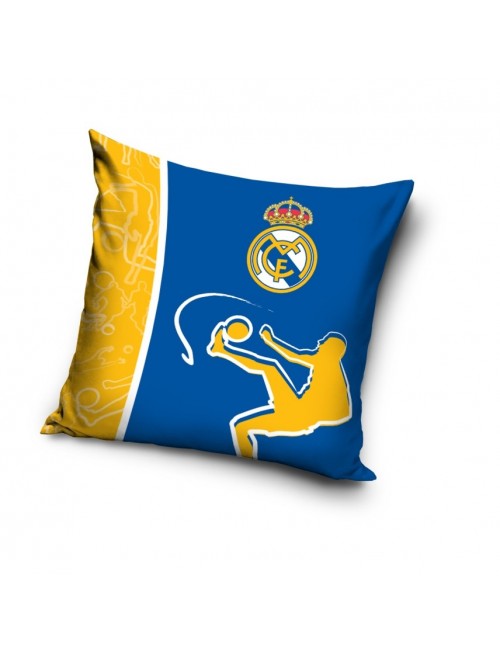 Fata de perna Real Madrid, 40 x 40 cm, albastru-galben