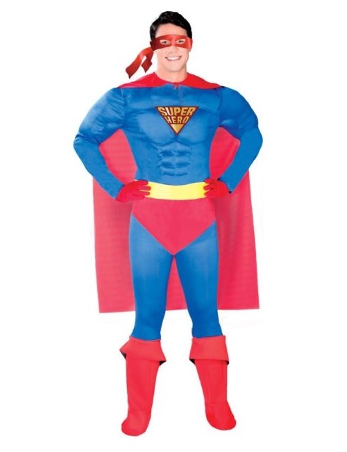 Costum Super Hero cu muschi, adulti