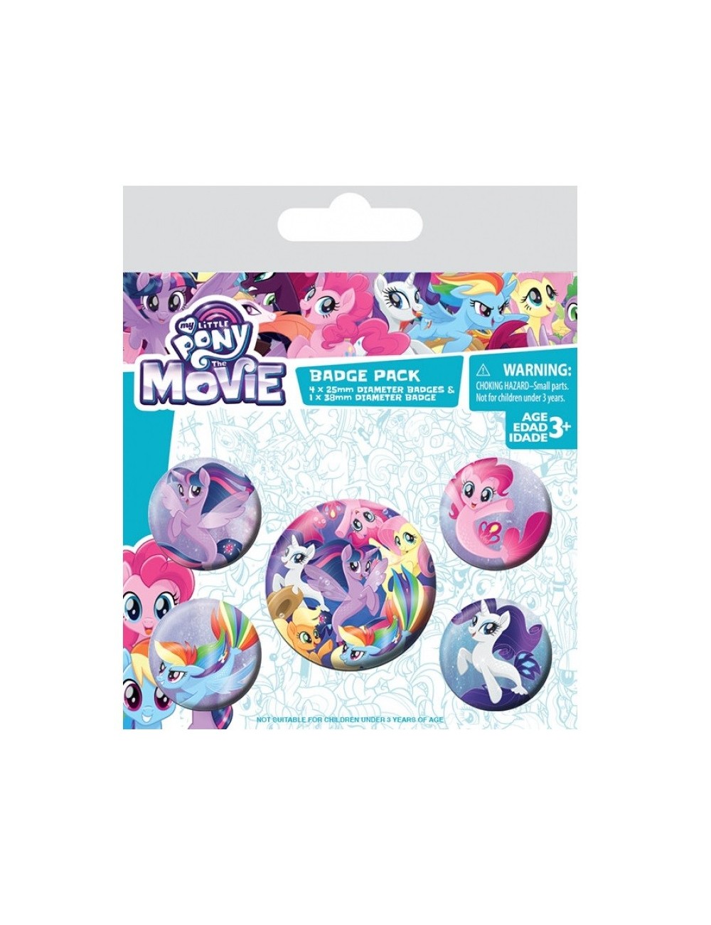 Set 5 Insigne My Little Pony Movie (Sea Ponies)