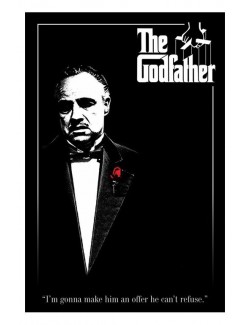 Maxi poster The Godfather (Don Vito Corleone) - Red Rose