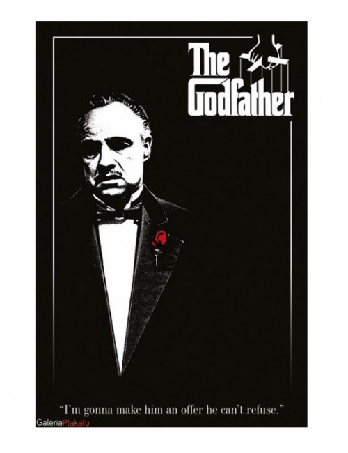 Maxi poster The Godfather (Don Vito Corleone) - Red Rose