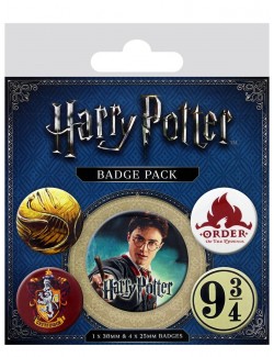 Insigna Harry Potter Gryffindor - Set 5 bucati