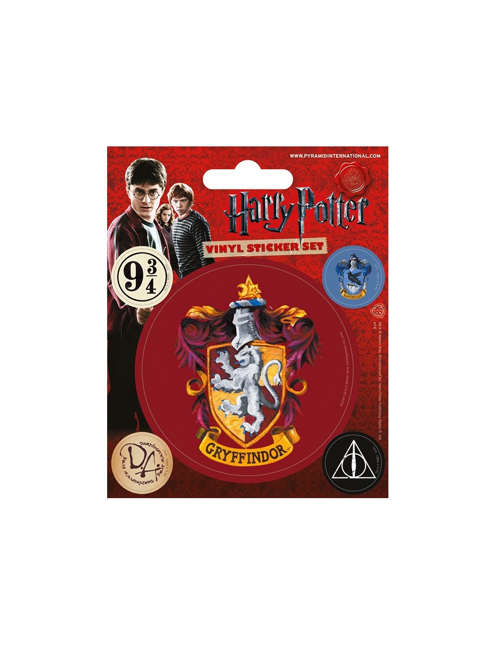 Set 5 autocolante vinil Harry Potter Gryffindor