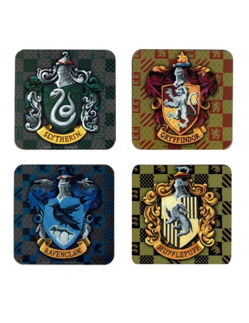 Set 4 x Suport pahare Harry Potter (Shields)