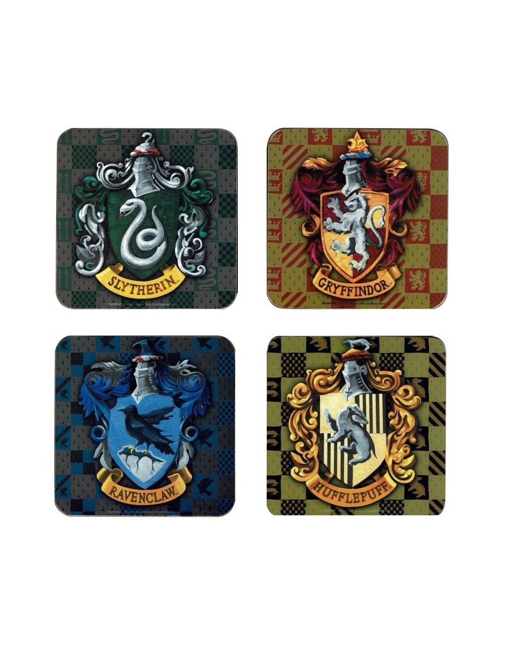 Set 4 x Suport pahare Harry Potter (Shields)
