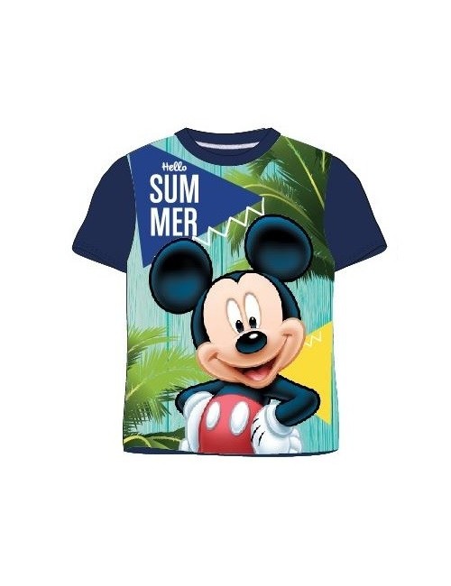 Tricou copii, Mickey Mouse Hello Summer, bleumarin