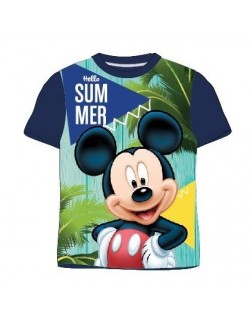 Tricou copii, Mickey Mouse Hello Summer, bleumarin