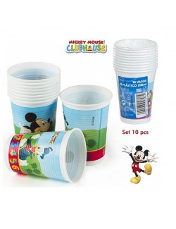Set 10 pahare Mickey Mouse, 200 ml