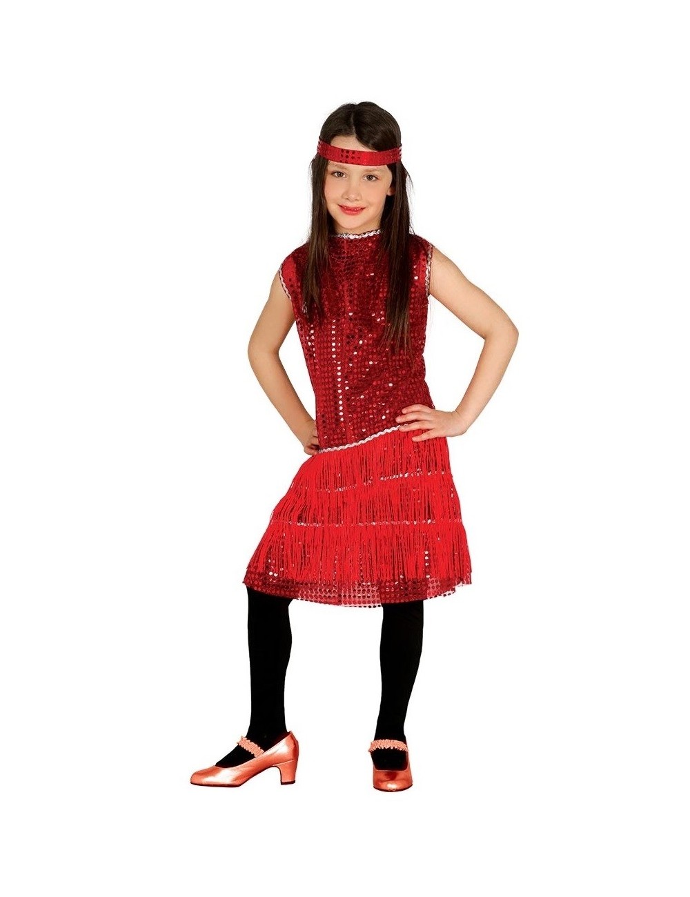 our Feud launch Costum retro: Rochie Charleston, copii 5-6 ani