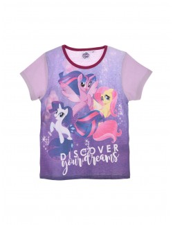 Pijama copii, My Little Pony, mov - rosu, 3 - 8 ani