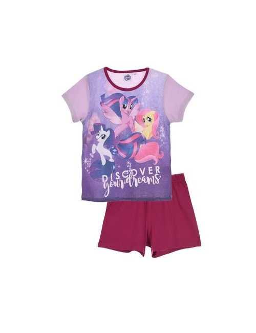 Pijama copii, My Little Pony, mov - rosu, 3 - 8 ani