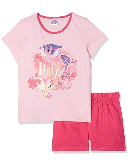 Pijama vara copii, My Little Pony, 3 - 8 ani, roz