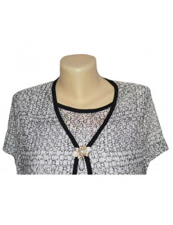 Bluza dama, flori mov, 48