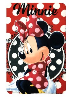 Păturică Minnie Mouse, polar, 100 x 150 cm