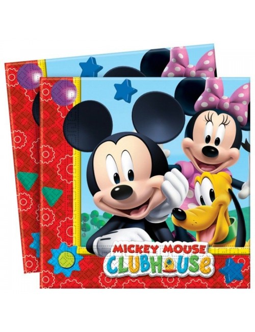 Set 20 servetele Mickey Mouse Club House, 33 cm