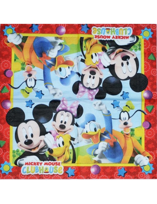 Set 20 servetele Mickey Mouse Club House, 33 cm