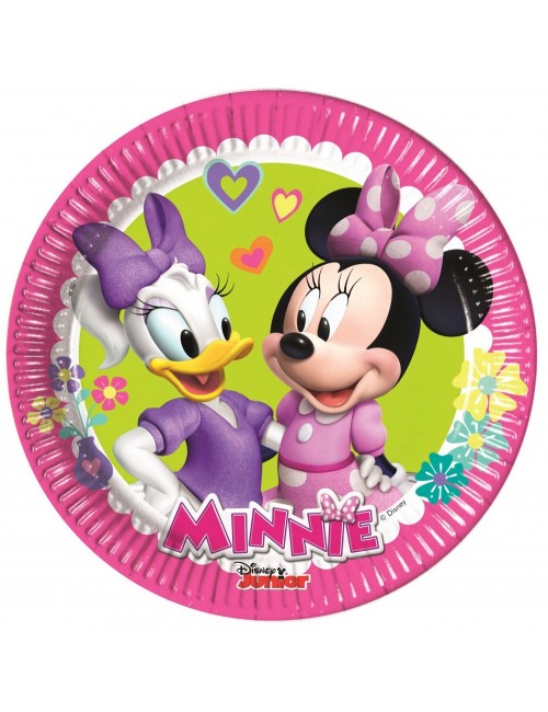 Set 8 farfurii party, Minnie & Daisy, 20 cm