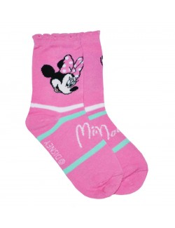 Sosete copii, Minnie Mouse, roz sau vernil, 23 - 34