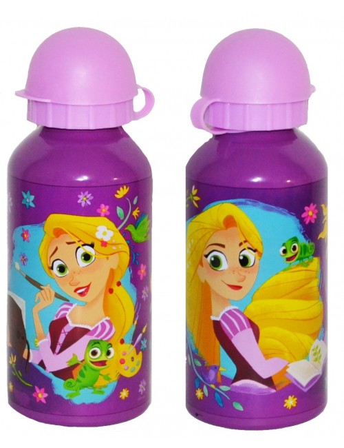 Recipient apa, Printesa Rapunzel, 400 ml, aluminiu