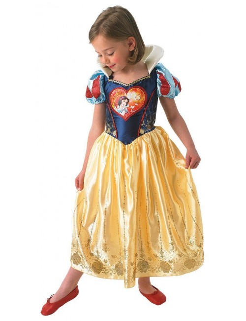 Costum Alba ca zapada Love Heart, copii 3-6 ani