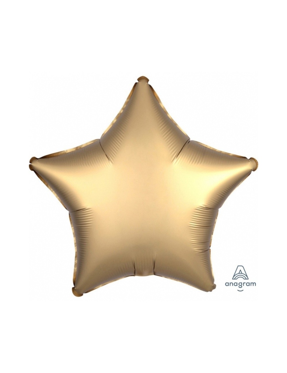 Balon folie Stea, Satin Luxe, auriu, 48 cm