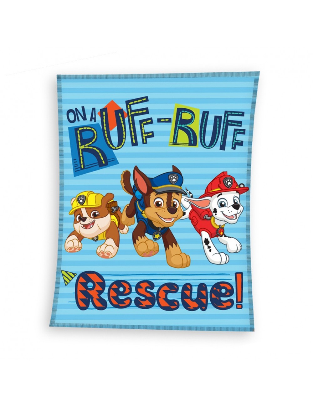 Paturica polar, Patrula Cătelusilor, 110 x 140 cm, bleu