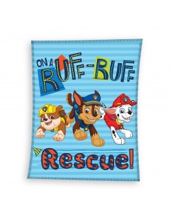 Paturica polar, Patrula Cătelusilor, 110 x 140 cm, bleu