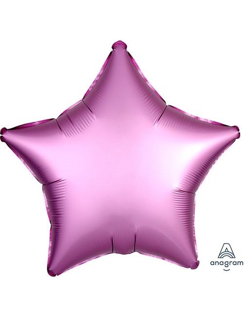 Balon folie Stea, Satin Luxe, roz, 48 cm