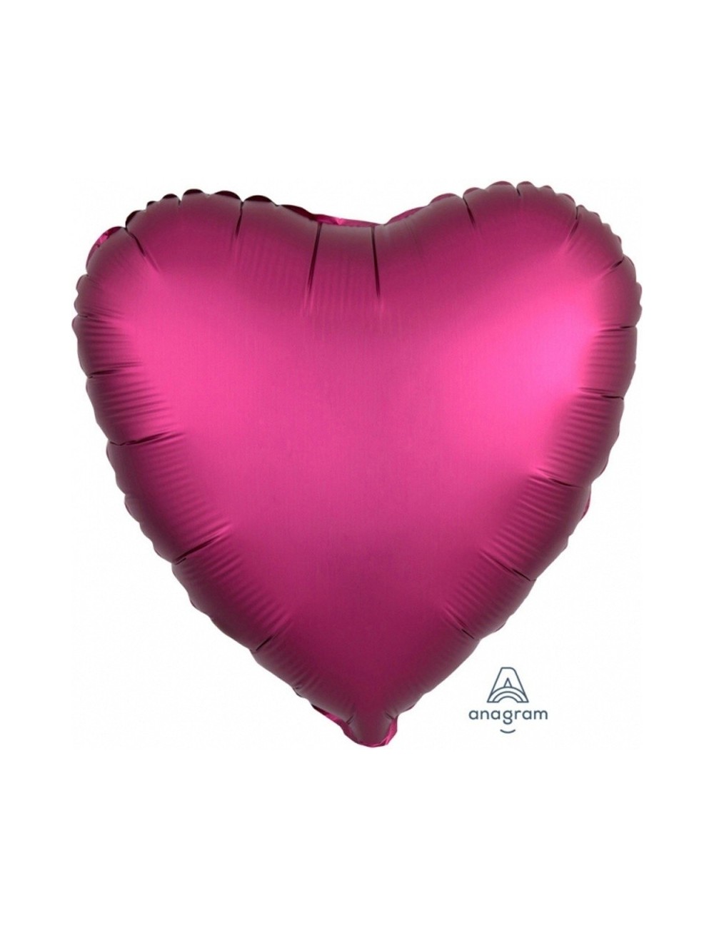 Balon folie Inima, Satin Luxe, fucsia, 43 cm