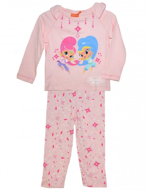 Pijama copii, Shimmer si Shine. 3- 6 ani, roz