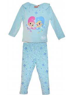 Pijama Shimmer si Shine, fete 3- 6 ani, bleu