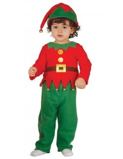 Costum Elf / Spiridus cu clopotei, bebelusi 1-2 ani