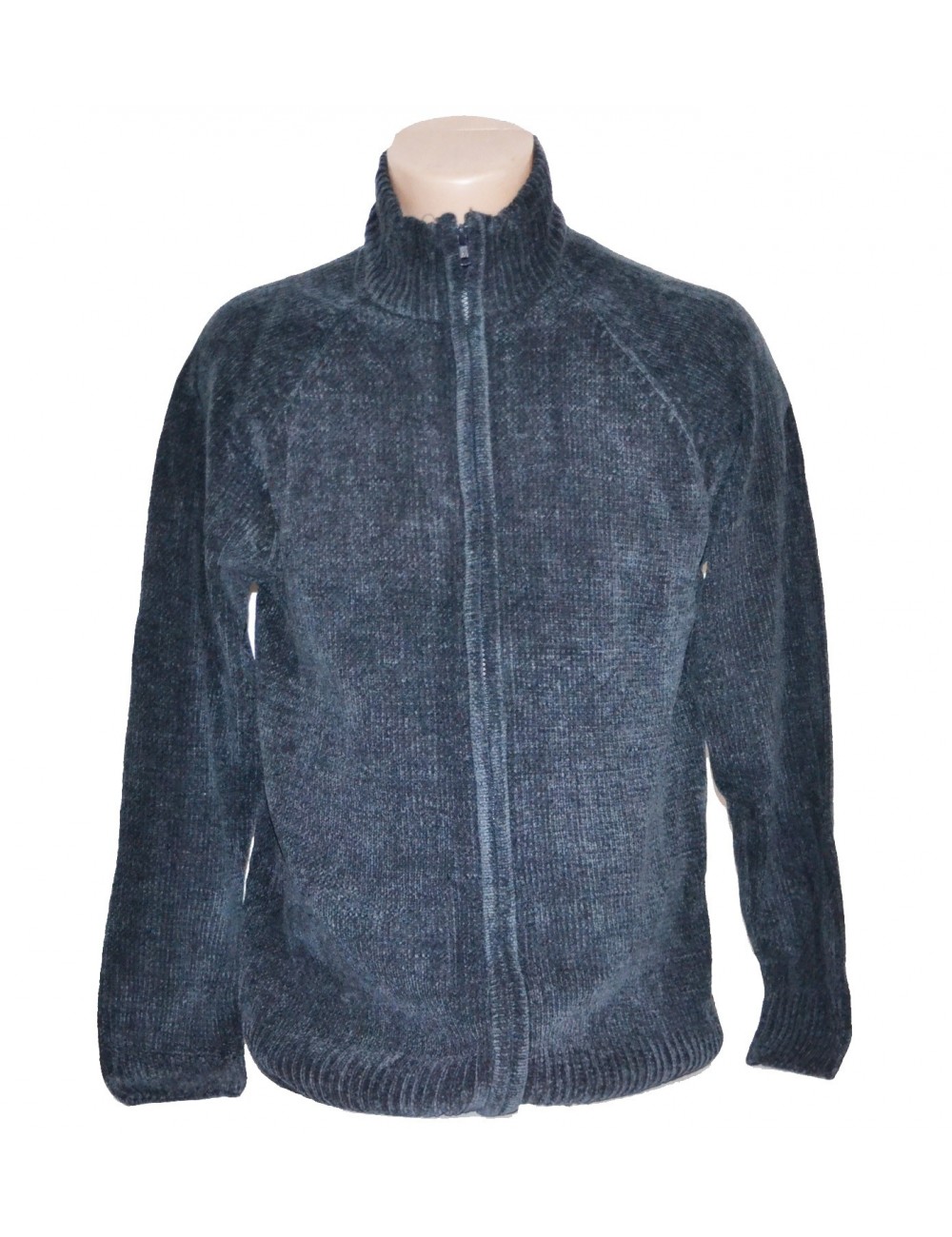 Pulover Easy cu fermoar, albastru, barbati, XS - L