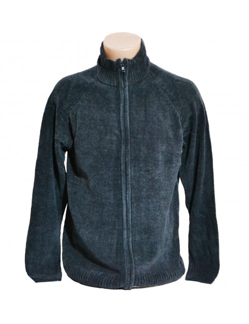 Pulover Easy cu fermoar, albastru, barbati, XS - L