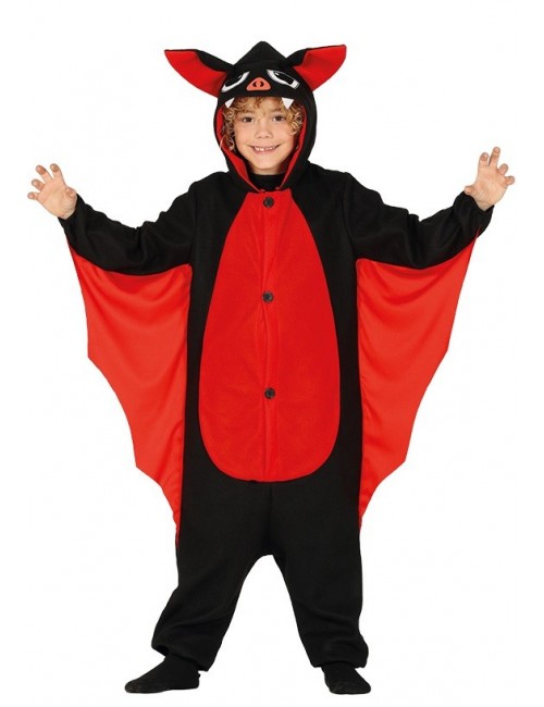 Costum Liliac, negru-rosu, copii 5-12 ani