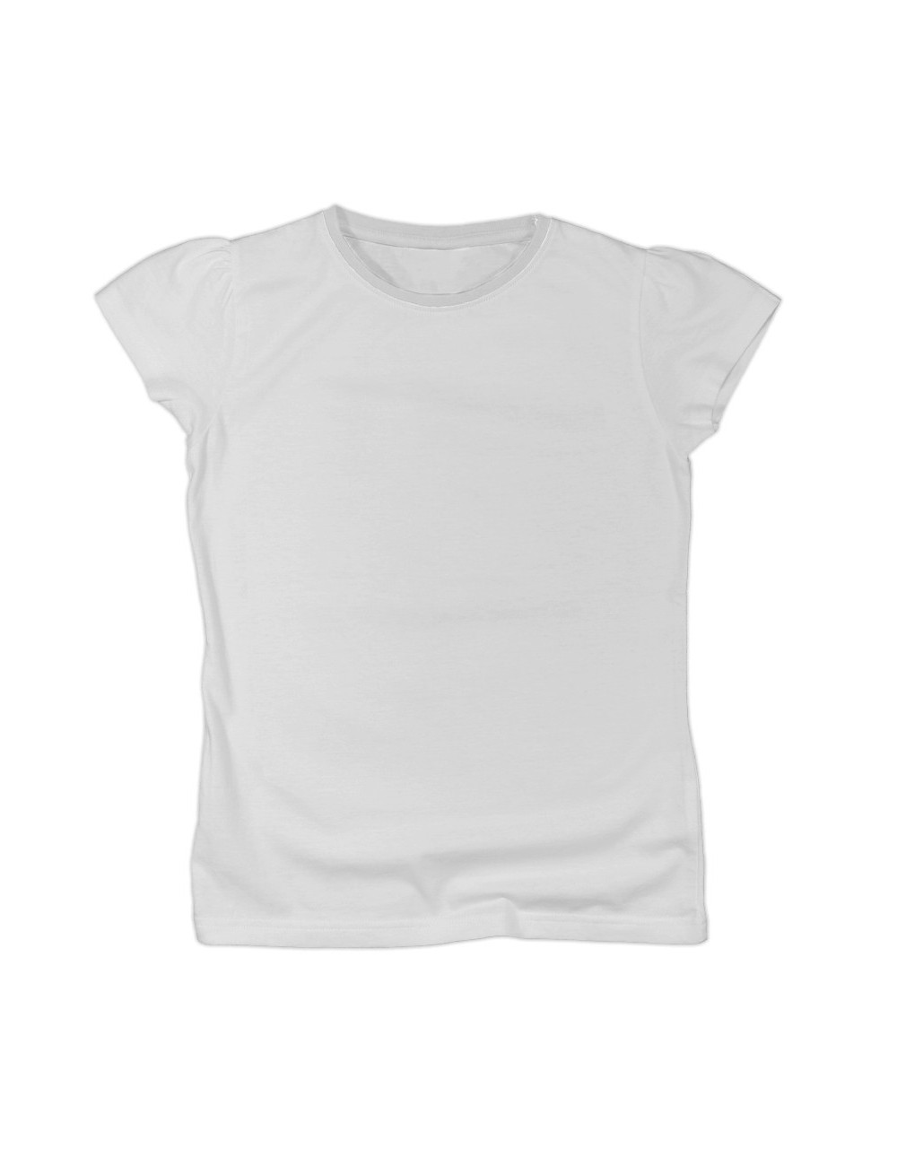 Tricou alb pentru fete 6 - 15 ani