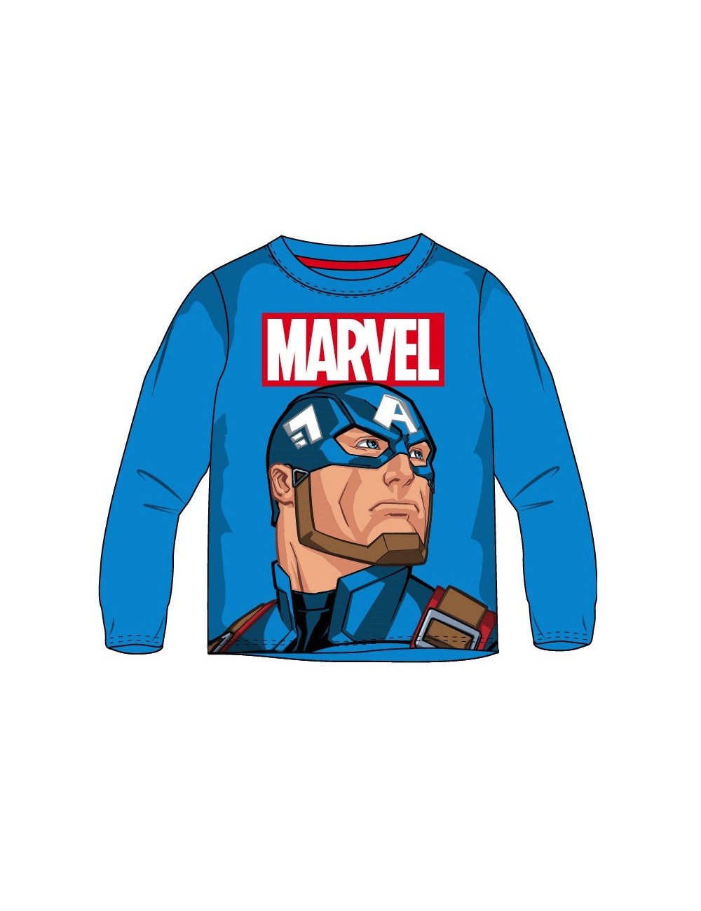 Bluza baieti, Captain America Avengers, 4 - 10 ani, albastra