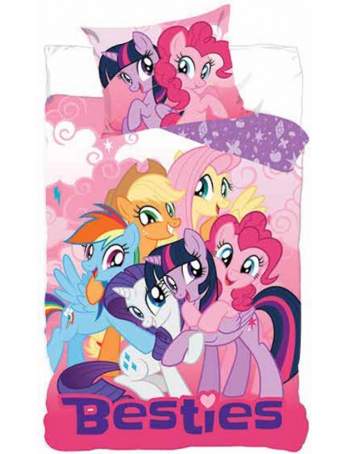 Lenjerie pat copii, My Little Pony Grup, 160 x 200 cm