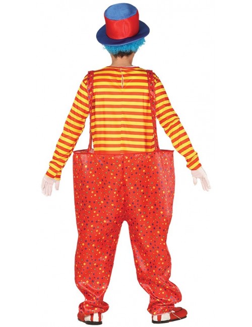 Costum carnaval Clown rosu, adulti, M-L
