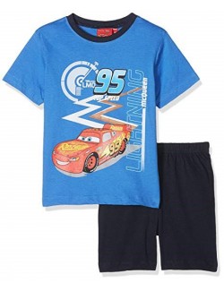 Pijamale Disney Cars, baieti 3-8 ani, albastru