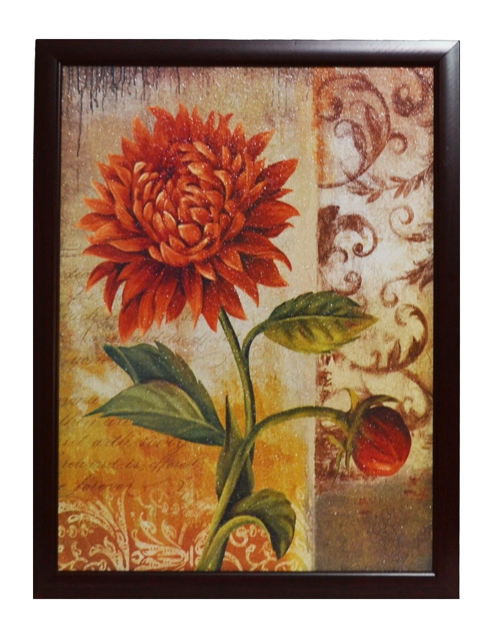 Tablou cu Crizantema, imprimat pe MDF, 42 x 32 cm